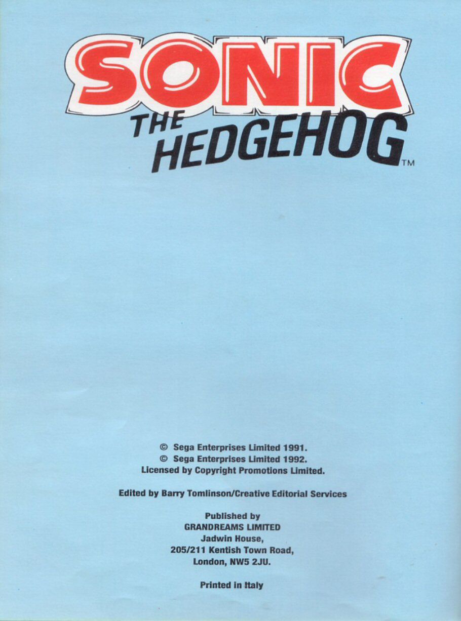 Sonic the Hedgehog Yearbook 1991 Page 3